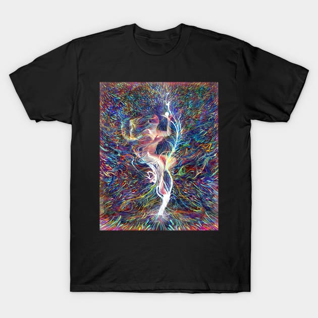 "Energetic Levitation" T-Shirt by silviovieiraart